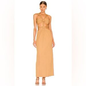 PatBo Knit Cut Out Maxi Dress
